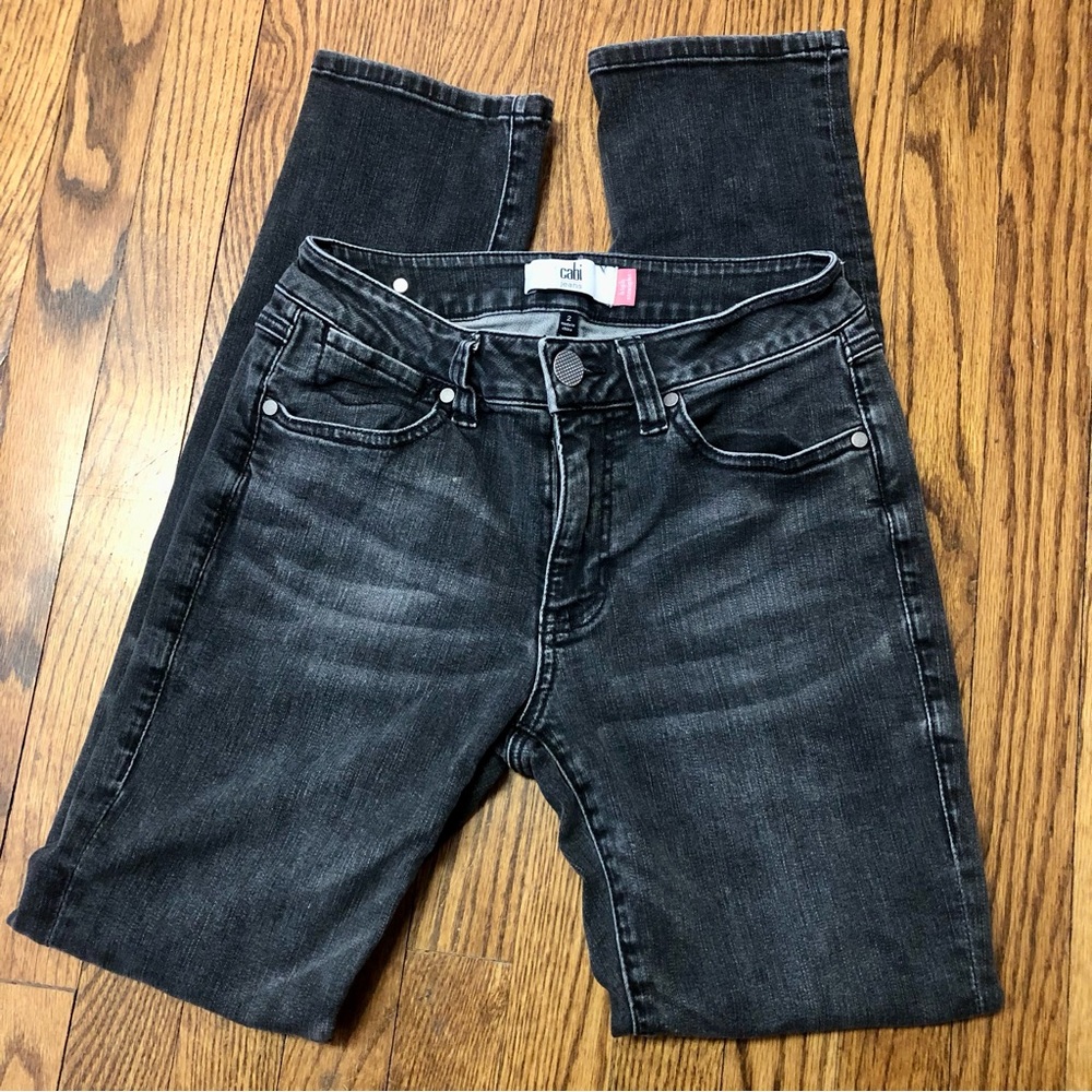 CAbi Women's high straight black Jeans size 2